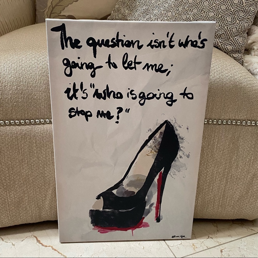 Oliver Gal High Heel Art Canvas
